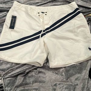 Polo RL, NWOT off white navy blue, bathing suit, 36 run small! Not worn
